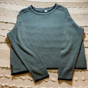 Blue sweater size large knitted